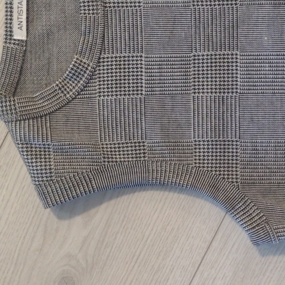 🆕ANTISTAR Plaid Checker Sleeveless Scoop Neck Stretch Dress! 🇨🇦MADE!! - Picture 5 of 6